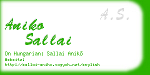 aniko sallai business card